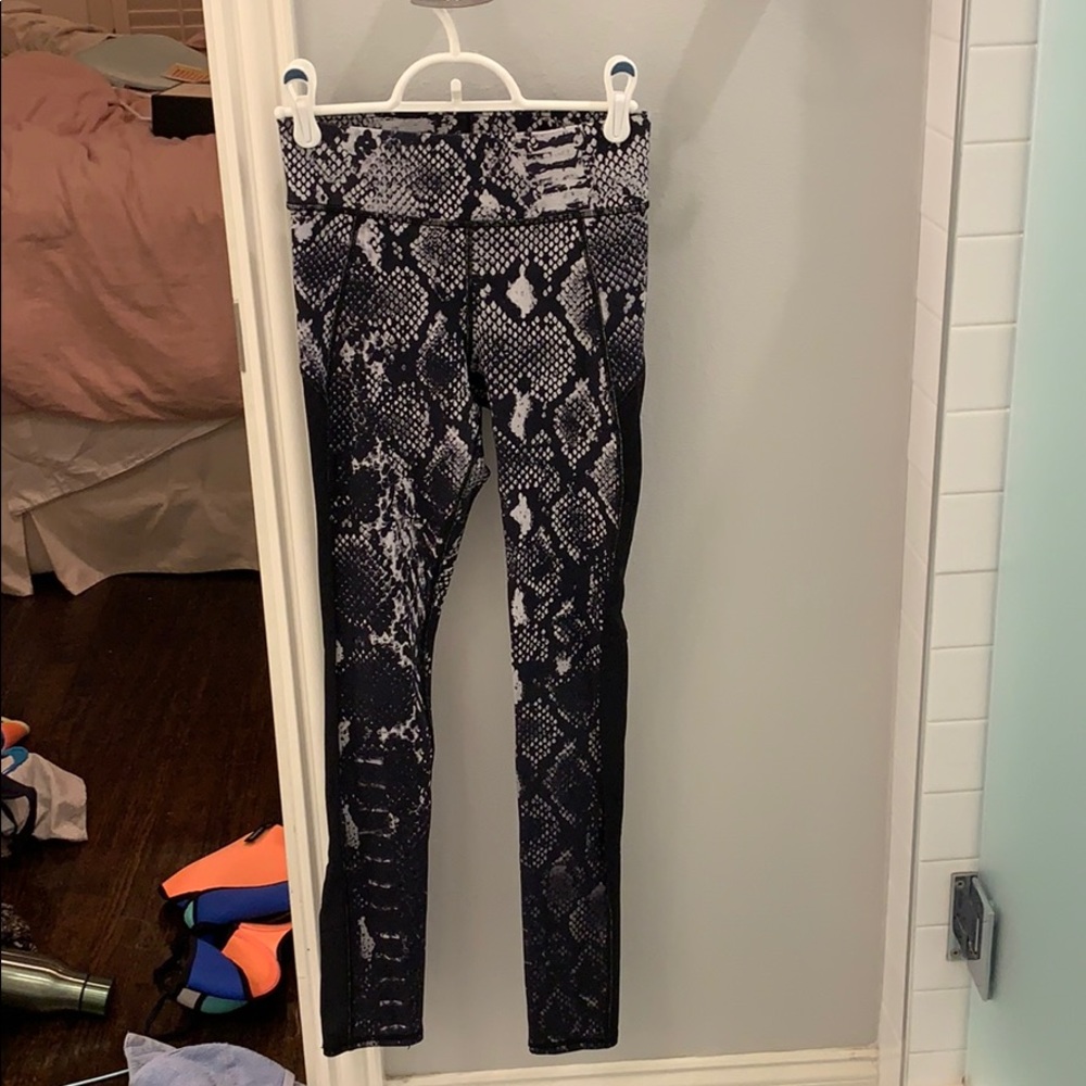 Bandier Snakeskin Mesh Legging